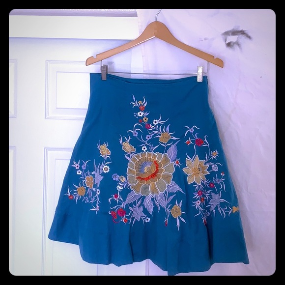 Dresses & Skirts - Knee Length Embroidered Skirt